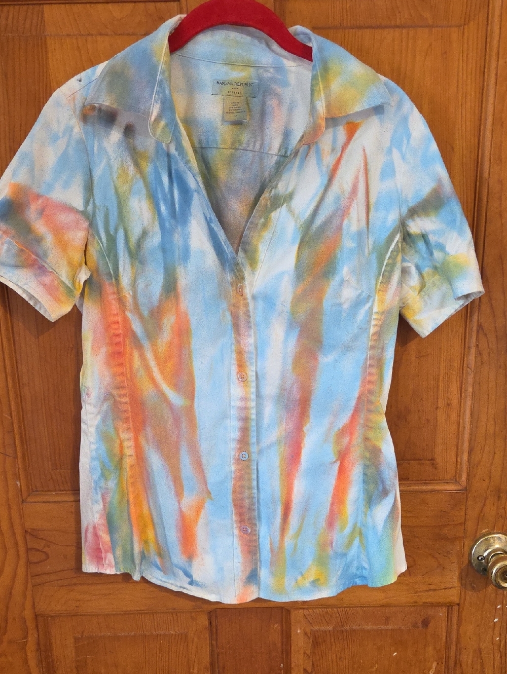 Banana Republic Hand Made Tye Dye Glows In Black Light